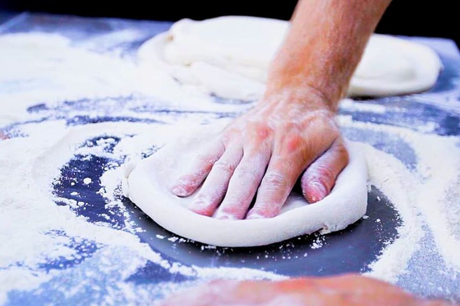 Step 2: Stretching your dough ball into a pizza